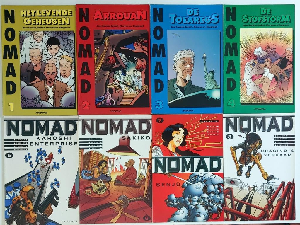 Nomad 1 t/m 8 – Complete Stripreeks, Boeken, Stripboeken, Zo goed als nieuw, Complete serie of reeks, Ophalen of Verzenden