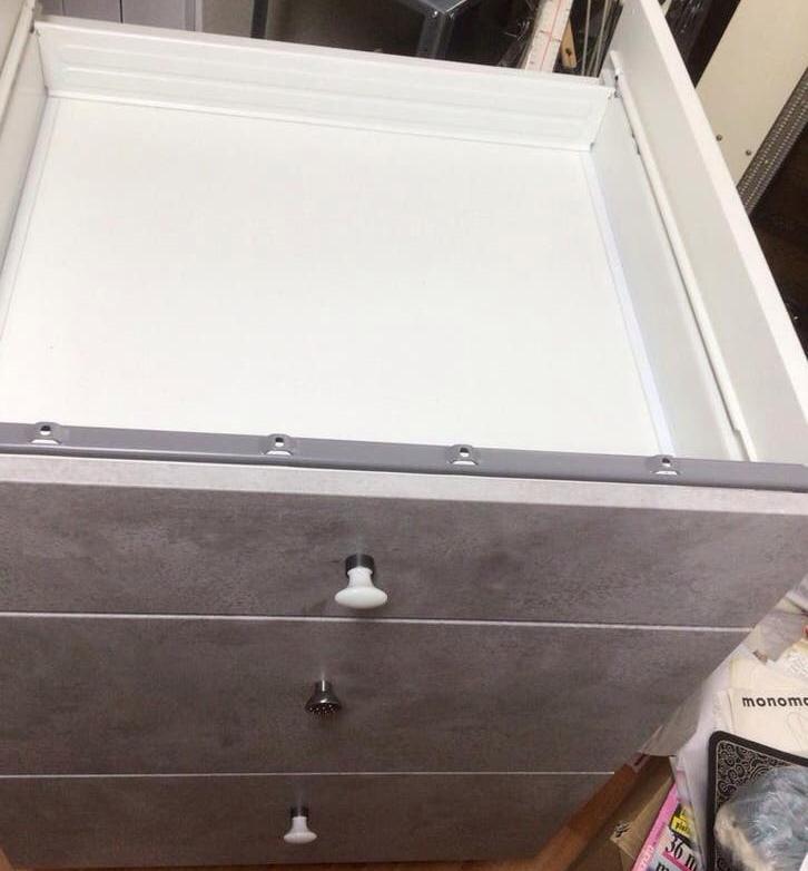 IKEA onderkast met 3 laden - Grijs 60 x 60 x86 cm, Ophalen, Gebruikt, 3 of 4 laden, Minder dan 100 cm