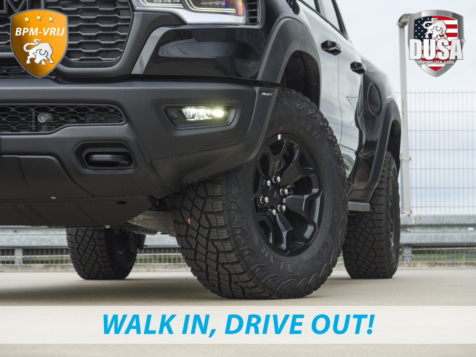 Dodge Ram | RHO | 3.0L Twin-Turbo I6 | 4x4 | Crew Cab Panora, Automaat, 2880 kg, Zwart, Leder