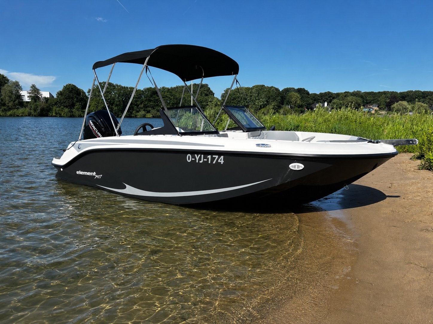 Bayliner Element M17 2023 Mercury 115PK ZGAN, Ophalen, Zo goed als nieuw, 2 m, Elektrische start