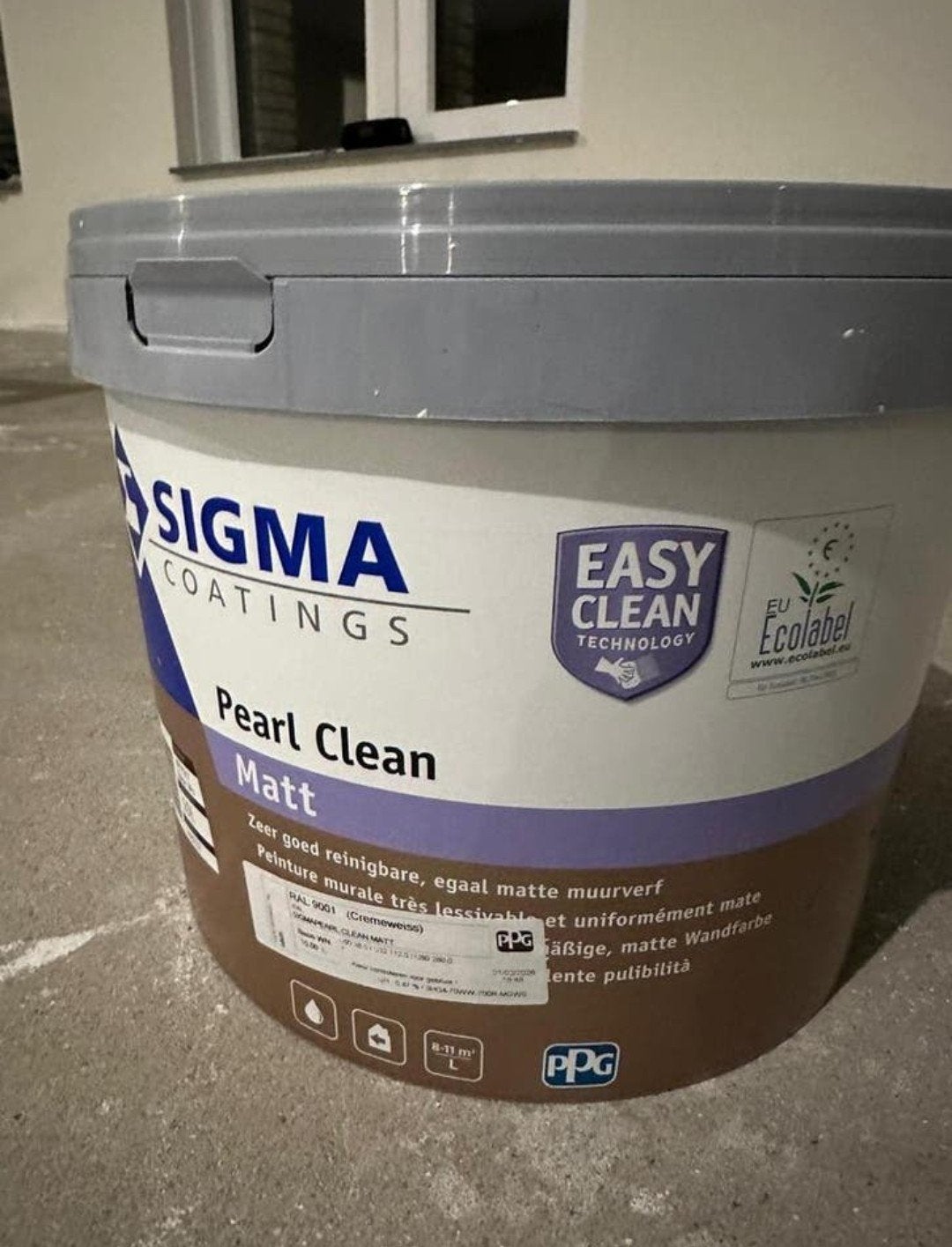 Nieuw,gesealde verpakking, 10l ral 9001 pearlClean sigma, Ophalen, Nieuw, Wit