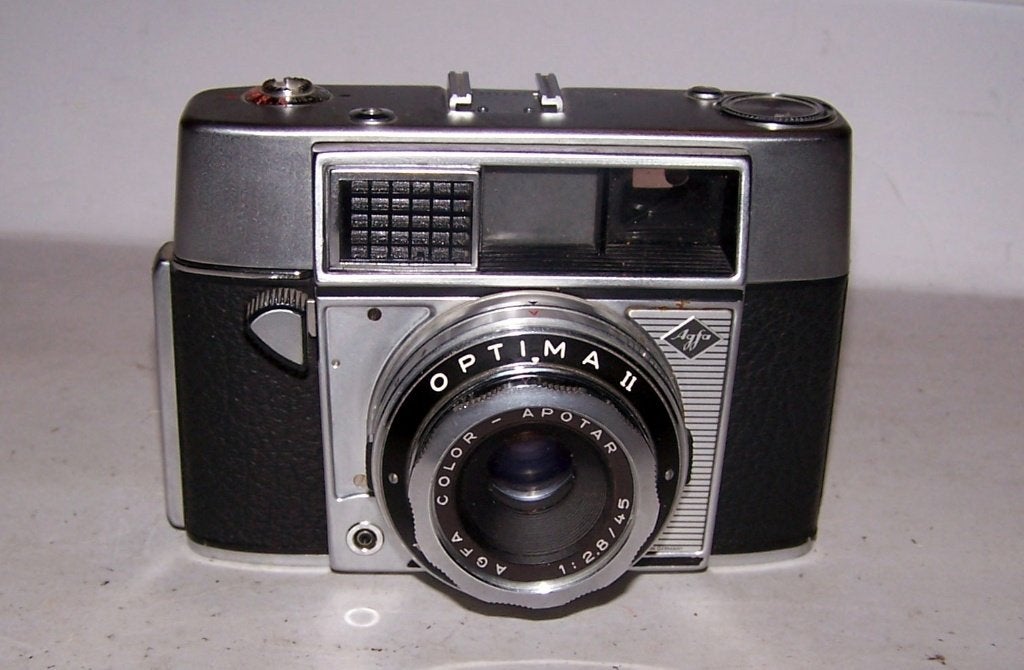 Prachtige vintage Agfa Optima II. Izgs., Ophalen of Verzenden, Zo goed als nieuw, Compact, Overige Merken