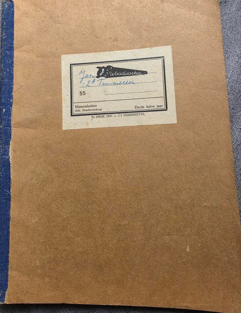 Handleiding Houtbewerking Materialenleer 1947, Ophalen of Verzenden