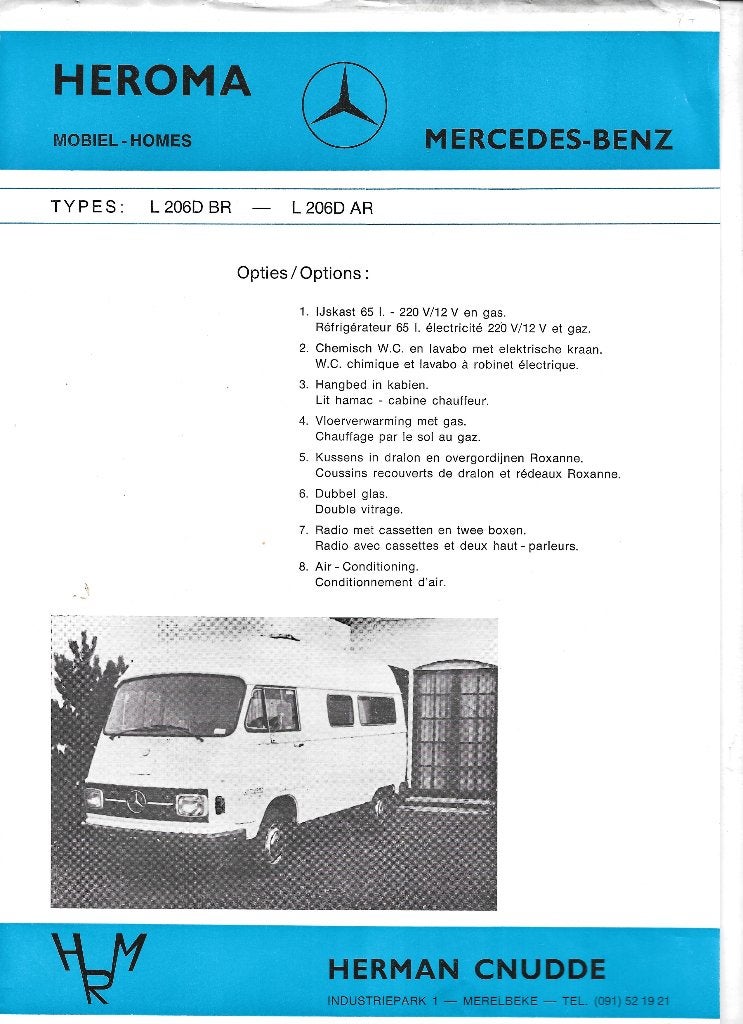 MERCEDES L206  HEROMA, Ophalen of Verzenden, Zo goed als nieuw, Mercedes