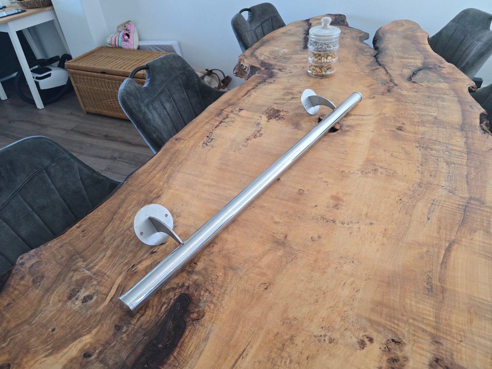 Te koop RVS trapleuningen, Ophalen, Nieuw, Minder dan 2 meter