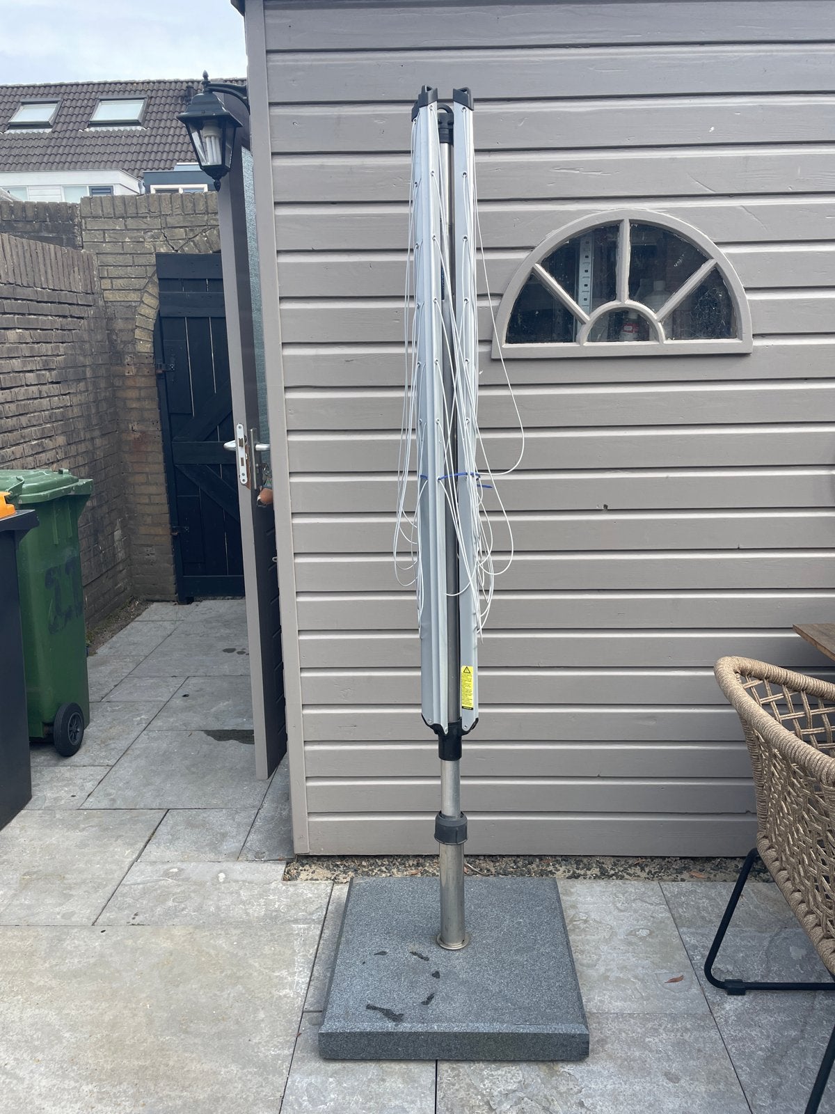 Droogmolen met verzwaarde voet - Zo goed als nieuw, Tuin en Terras, Droogmolens en Wasrekken, Ophalen, Zo goed als nieuw, Droogmolen
