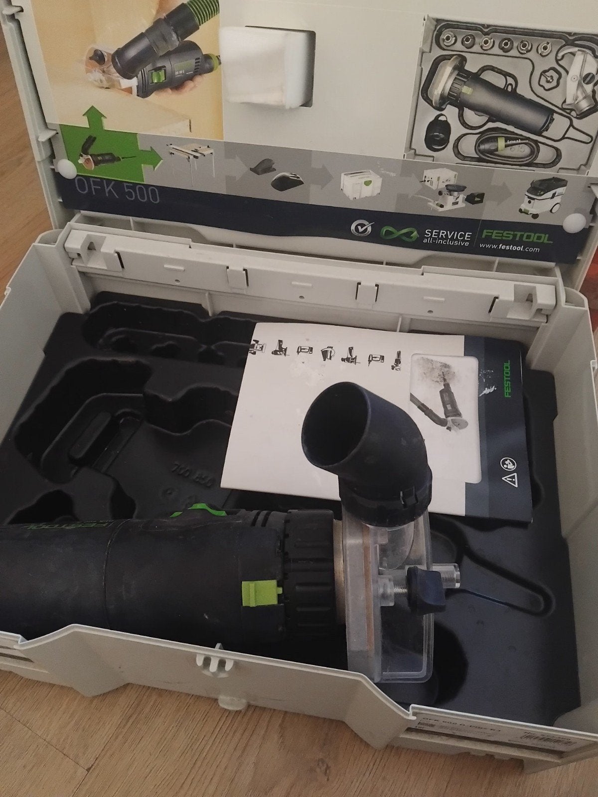 Festool OFK 500 Q kantenfrees in Systainer, Ophalen, Gebruikt, Kantenfrees, Festool
