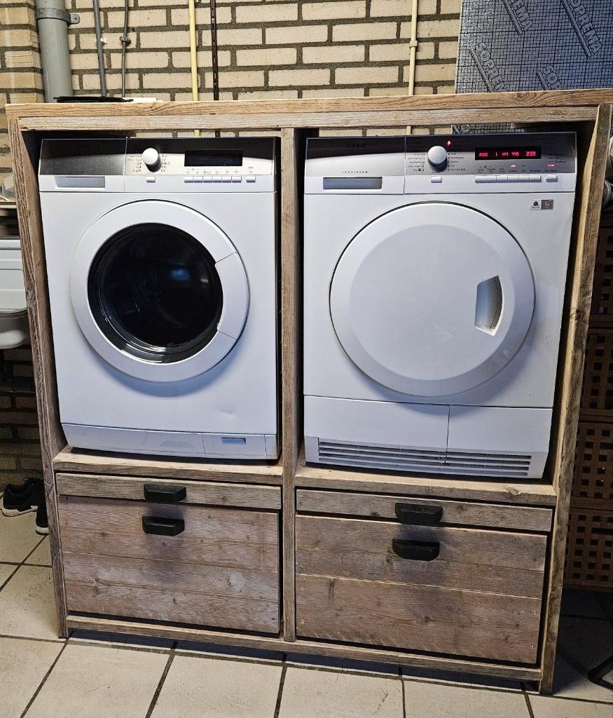 wasmachinekast van gebr steigerhout, Ophalen of Verzenden, Nieuw, Houtskool