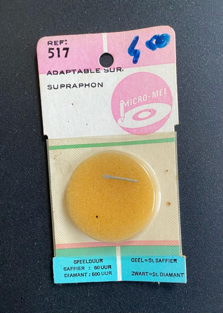 Supraphon naald, Audio, Tv en Foto, Platenspelers, Ophalen of Verzenden, Nieuw, Platenspeler-onderdeel, Overige merken