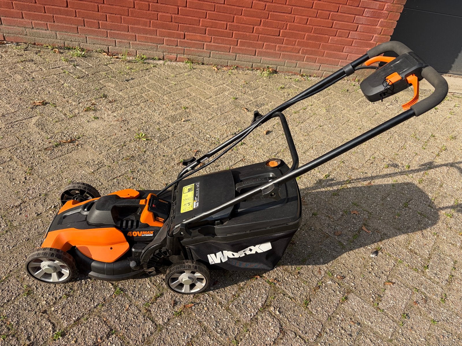 Worx 40v accu grasmaaier z g a n, Tuin en Terras, Ophalen, Cirkelmaaier, Worx, Accu-grasmaaier