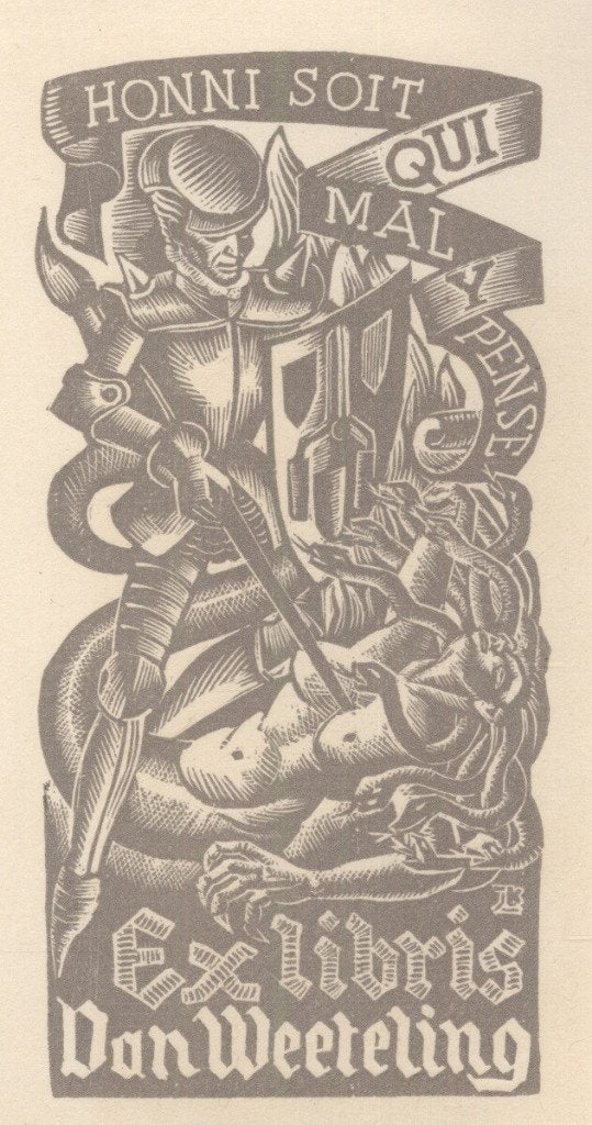 1023 Ex Libris Nederland : Jaap Kuijper, z.j., Antiek en Kunst, Verzenden, Ex libris