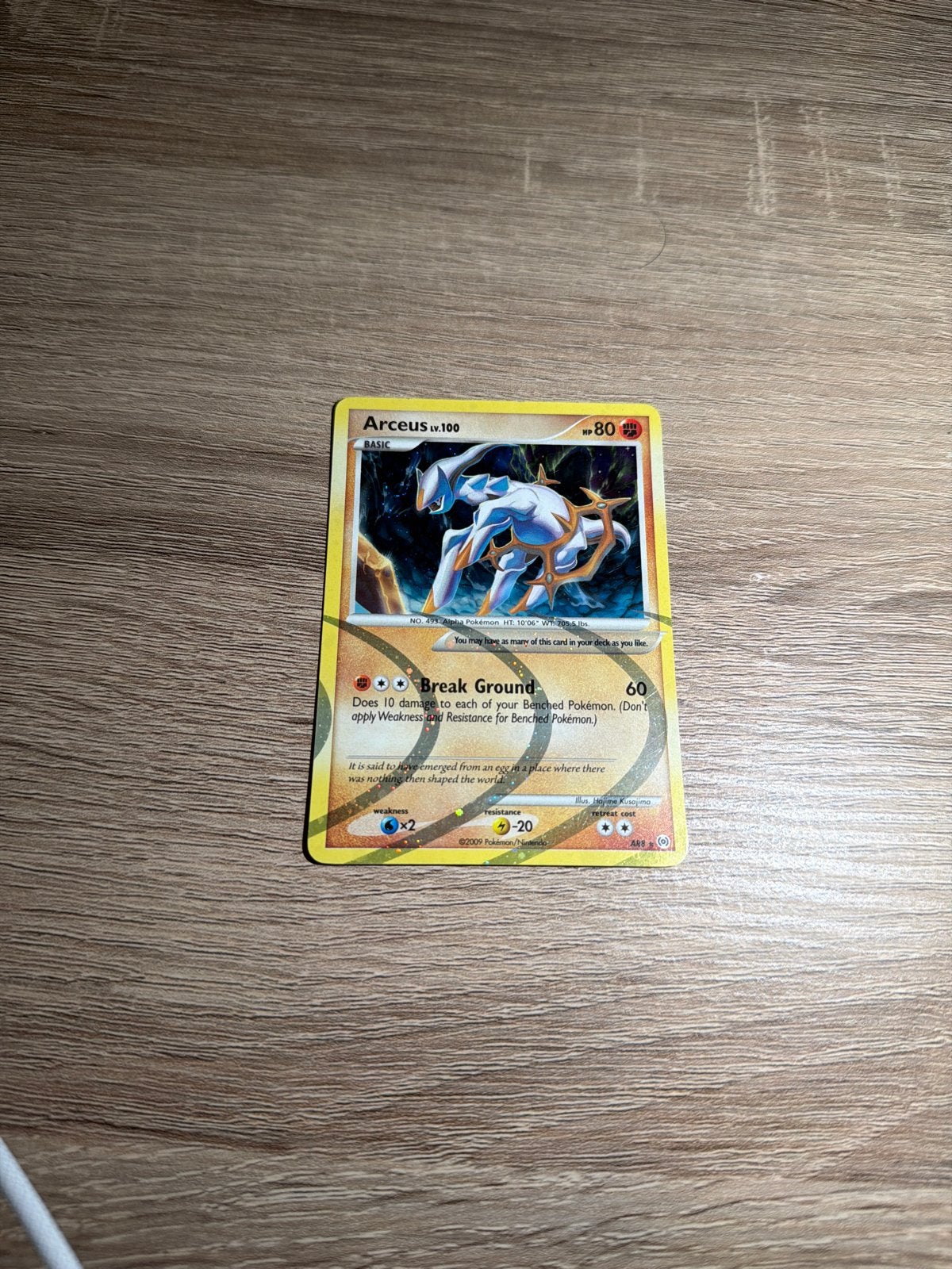 Arceus Pokémon Kaart -, Ophalen, Zo goed als nieuw, Losse kaart
