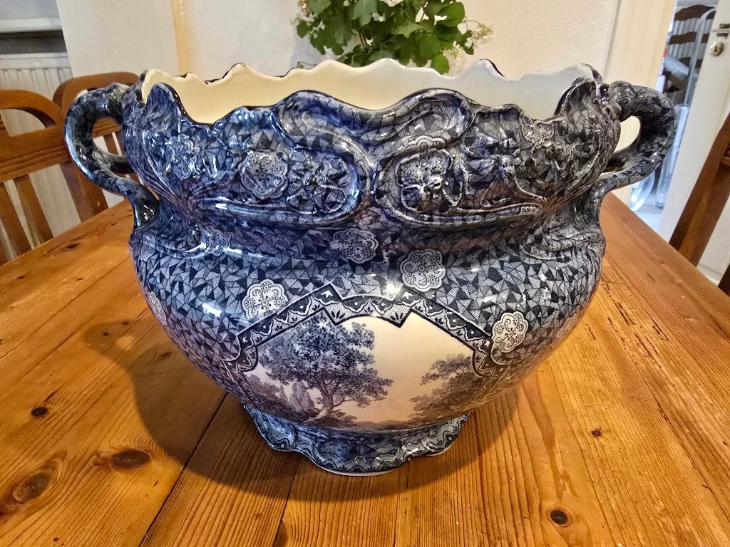 antieke sierpot, bloempot van Villeroy en Boch., Ophalen