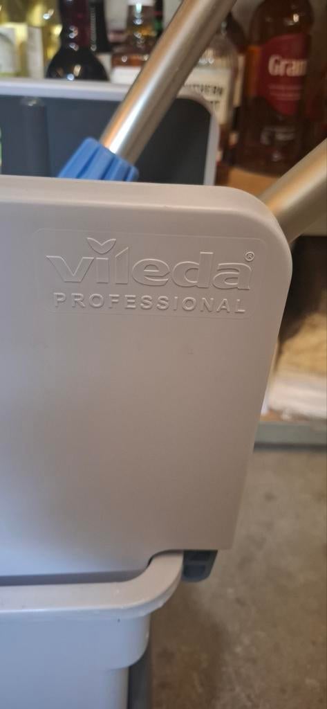Professionele Vileda Dweilemmer met pers en mop, Ophalen of Verzenden, Dweilemmer, -bak, of -wagen