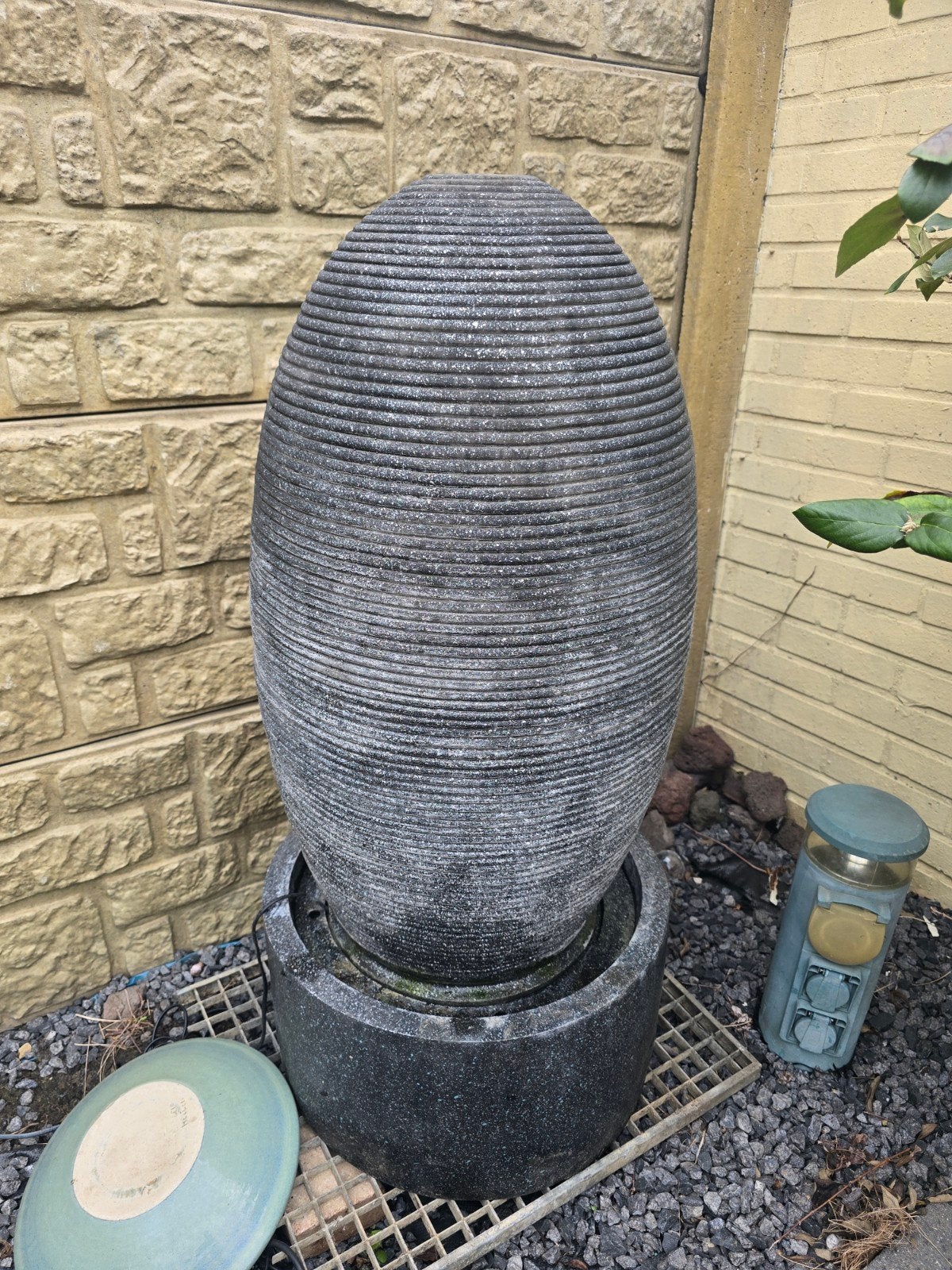 Tuinfontein/Waterornament - Gebruikt, Tuin en Terras, Ophalen, Gebruikt, Graniet, Waterornament