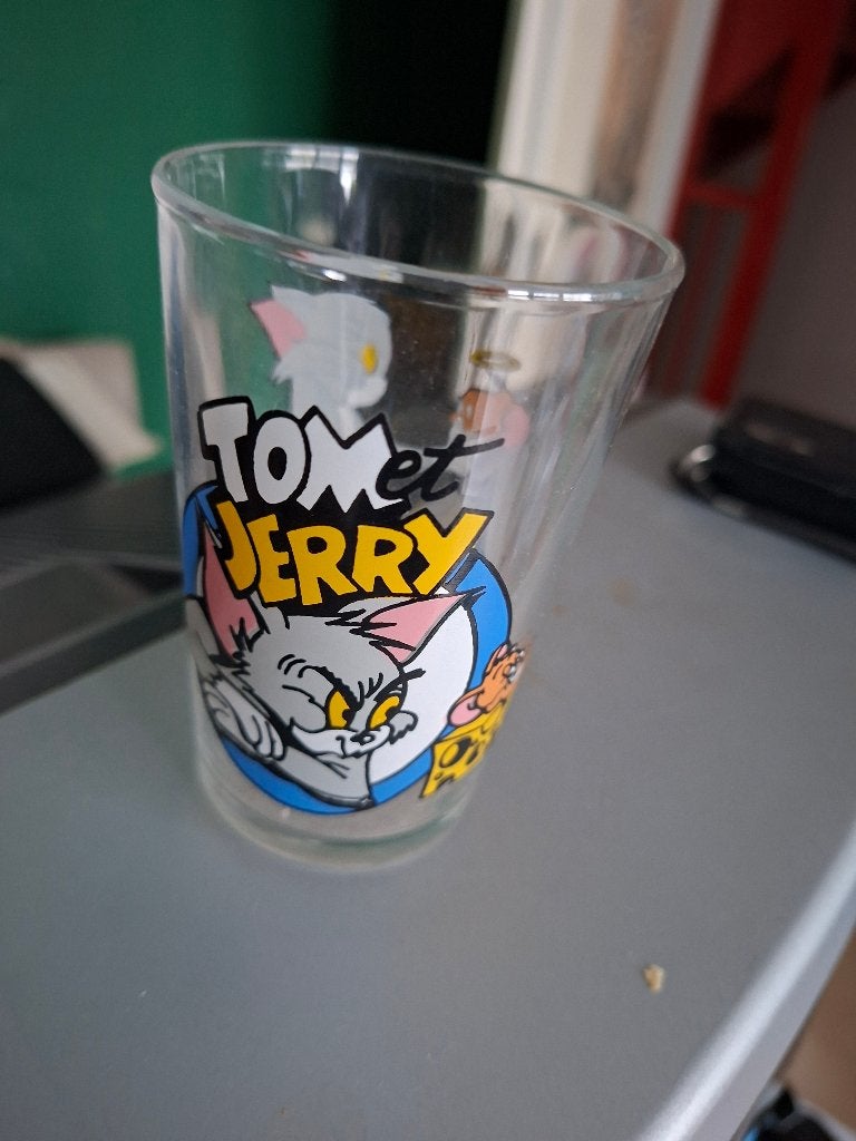 glas Tom et Jerry, Ophalen of Verzenden, Overige figuren, Zo goed als nieuw