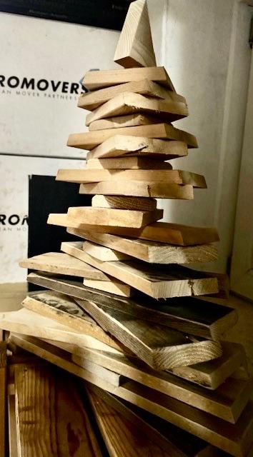 Kerstboom van hout, Diversen, Kerst, Ophalen of Verzenden, Zo goed als nieuw