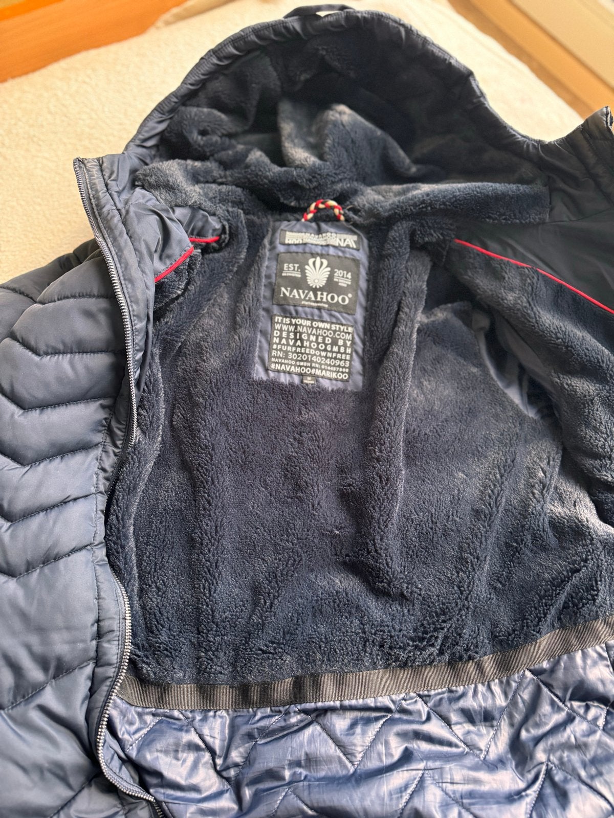 Navahoo Winterjas Dames - Warm & Stijlvol, Ophalen of Verzenden, Zo goed als nieuw, Maat 38/40 (M), Blauw
