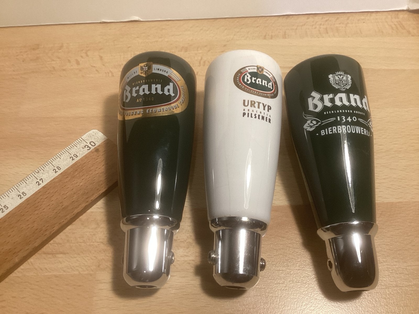 Brand Bier Tapknoppen - Set van 3, Verzamelen, Ophalen of Verzenden, Gebruikt