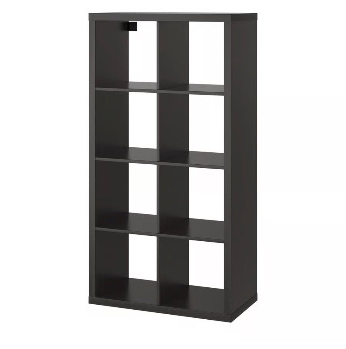 IKEA Kallax Kast 2x4 vakken - Donkerbruin, Ophalen, Met plank(en), Gebruikt, 100 tot 150 cm