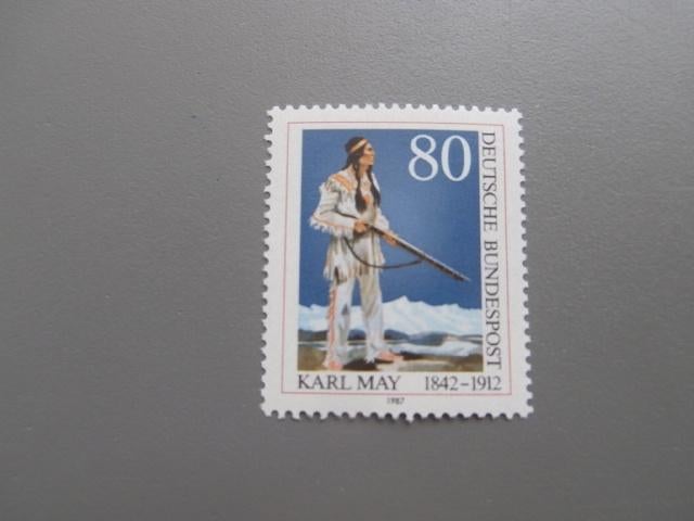 Postzegels Duitsland 1956 -1959 -1987 Winnetou/Lunik/politie, Verzenden, Overige periodes, Postfris
