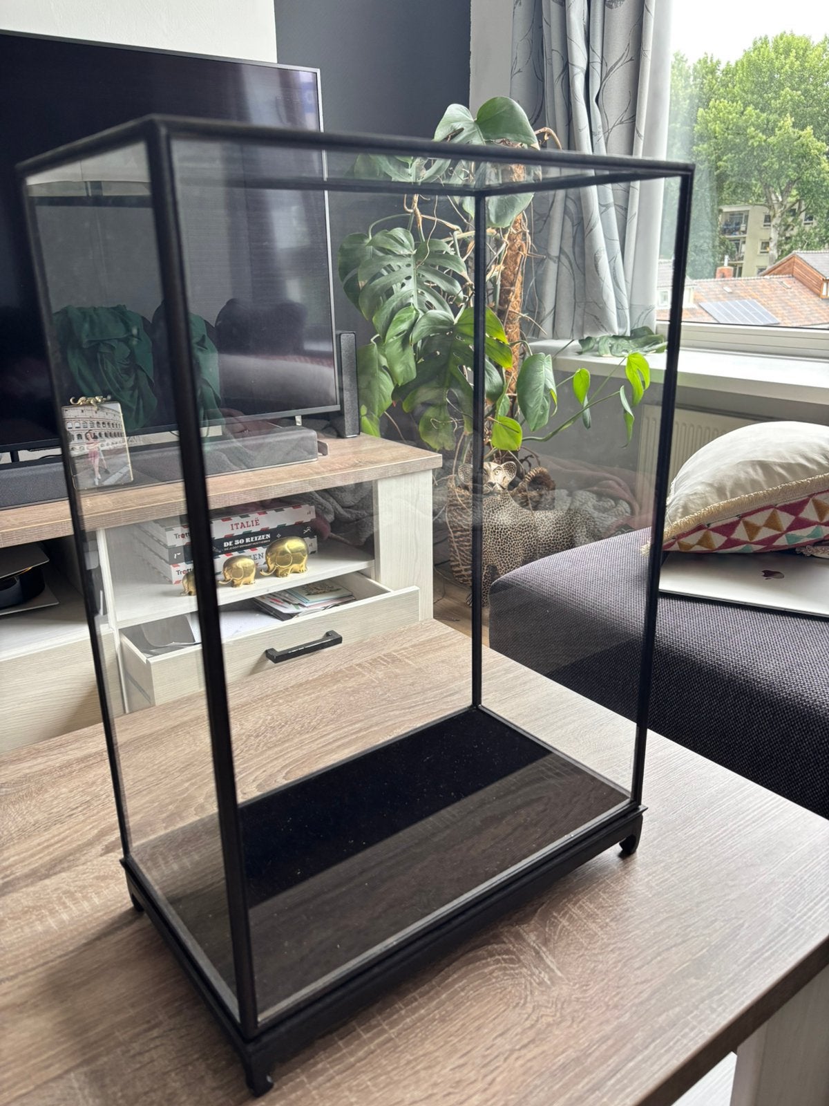 Glazen vitrine kastje, Huis en Inrichting, Minder dan 100 cm, 25 tot 50 cm, 50 tot 100 cm, Ophalen of Verzenden