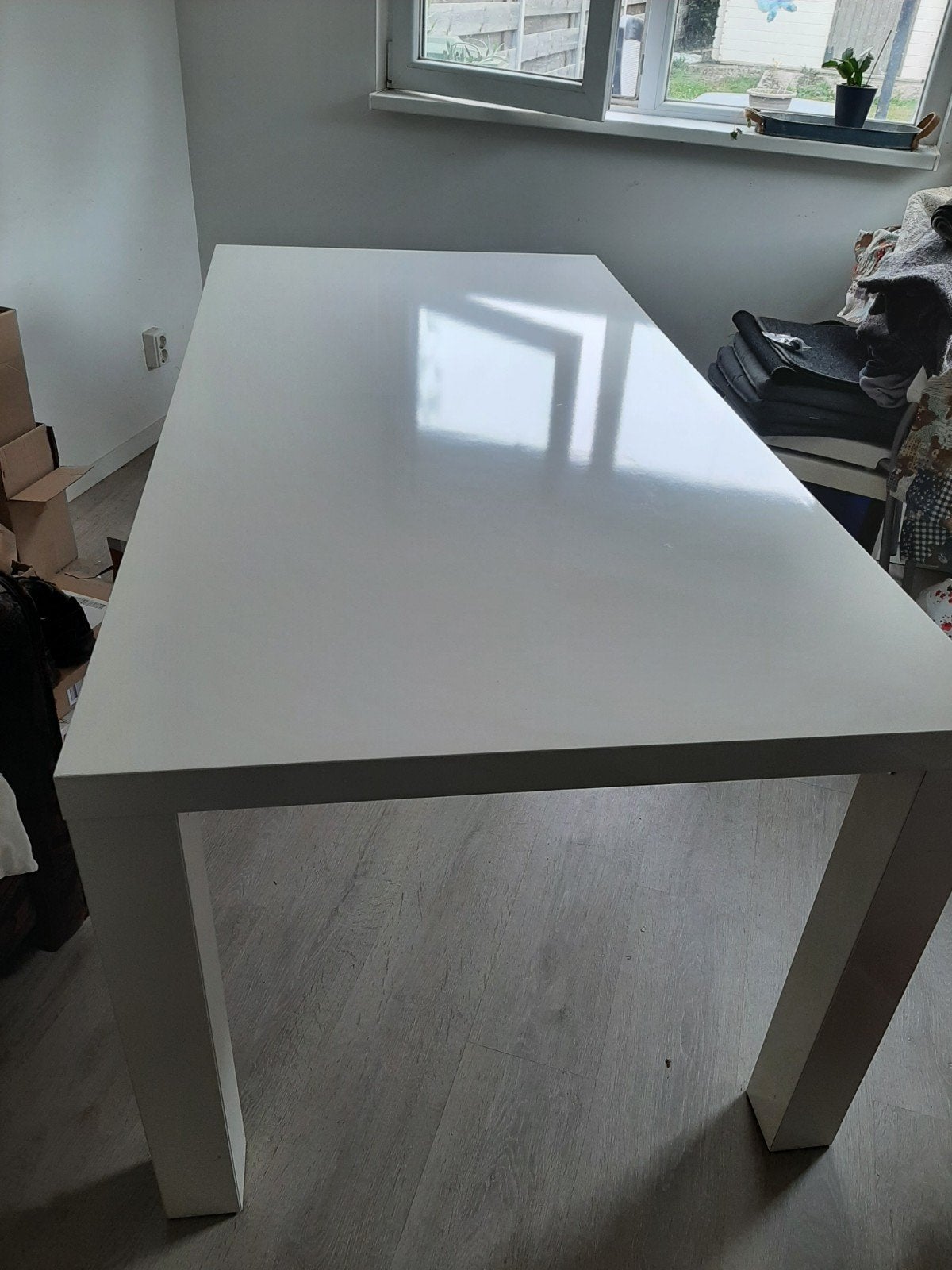 IKEA Toresund eettafel - 180x90cm - Wit hoogglans, Ophalen, Gebruikt, 50 tot 100 cm, 150 tot 200 cm