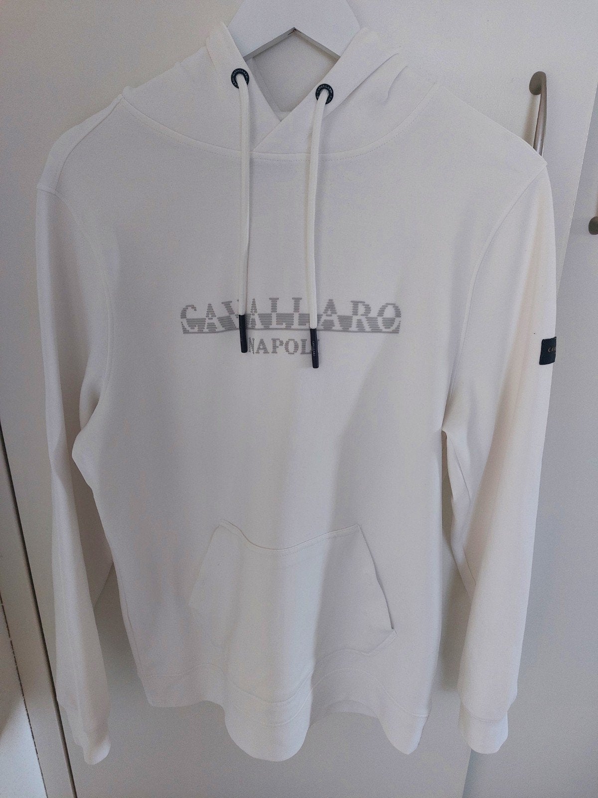 Gebroken witte hoodie Cavallaro Napoli maat M, Maat 48/50 (M), Wit, Ophalen of Verzenden, Zo goed als nieuw