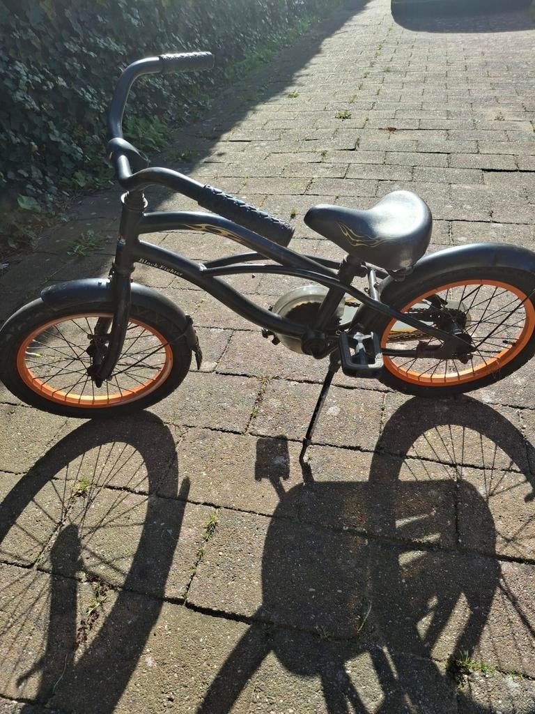 Popal Black Fighter kinderfiets 16 inch - Gebruikt, Fietsen en Brommers, Ophalen of Verzenden, Gebruikt, 16 tot 20 inch, Popal