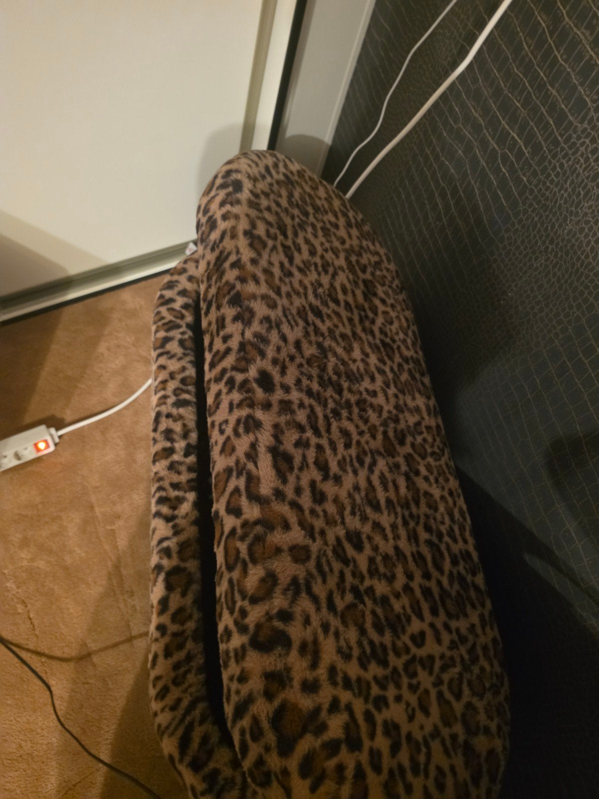 panterprint poef met opbergruimte, Ophalen, Minder dan 50 cm, Minder dan 50 cm, Zo goed als nieuw