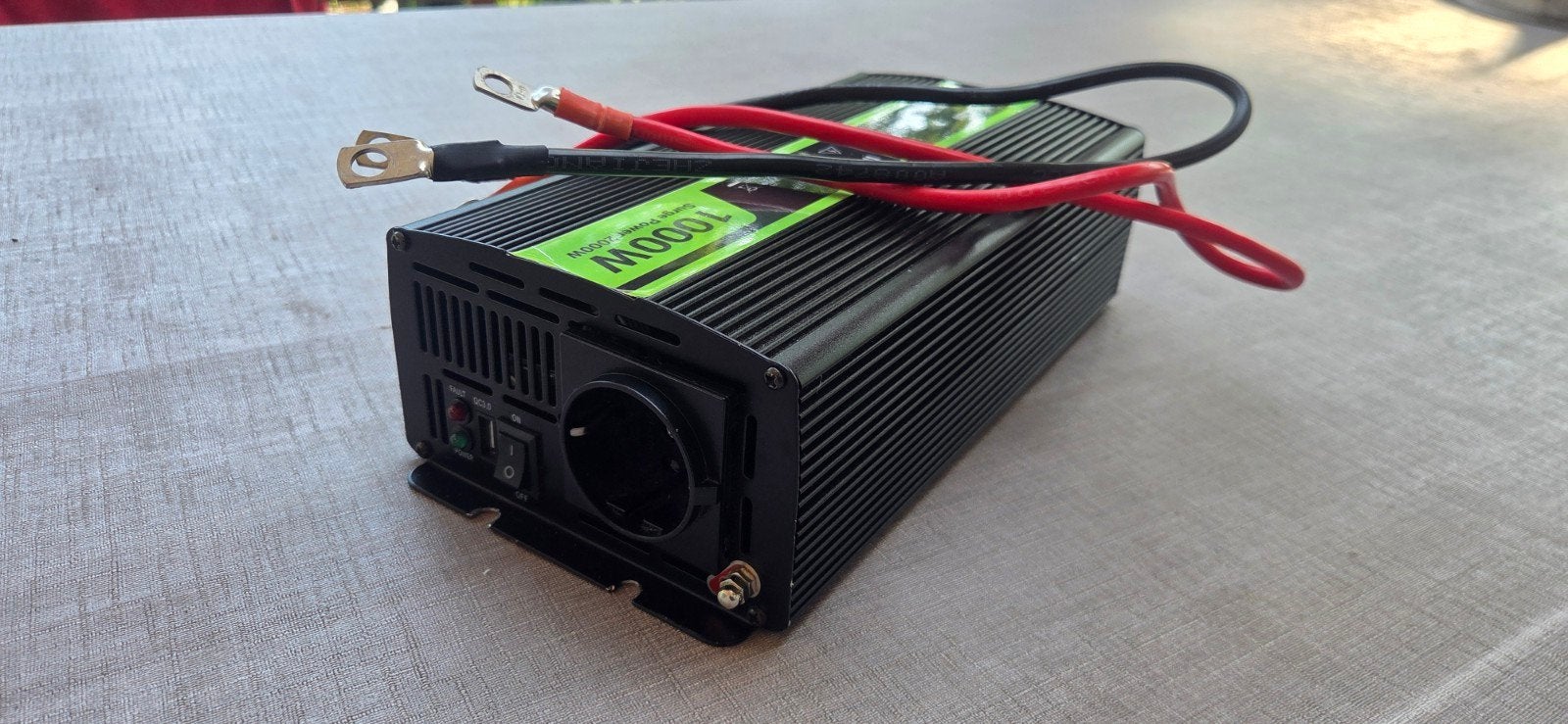 Green Cell 1000W Pure Sinus Omvormer 12V naar 230V, Ophalen of Verzenden, Zo goed als nieuw
