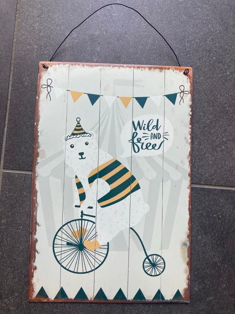 Kwantum Schilderij Ijsbeer, Huis en Inrichting, Woonaccessoires | Wanddecoraties, Metaal, Gebruikt, Schilderij, Meerkleurig