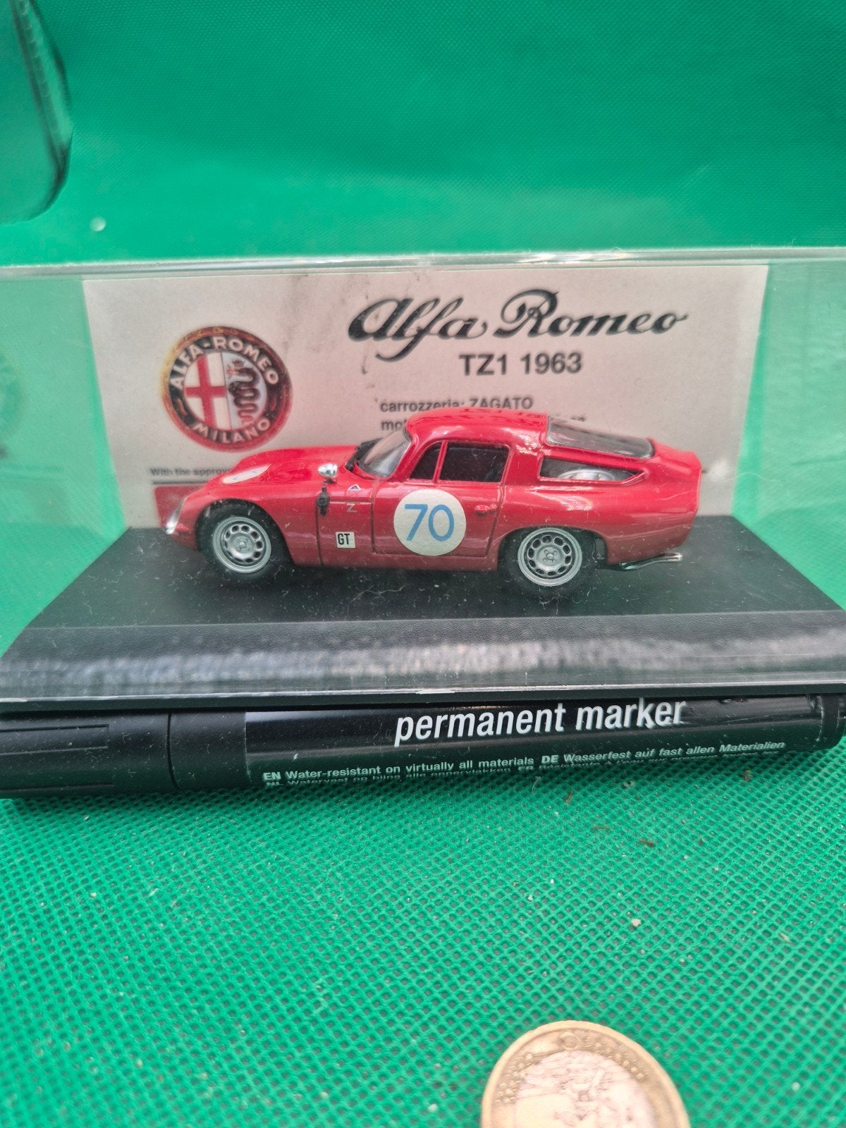 468 Alfa Romeo TZ1 1963 1/43 Best, Ophalen of Verzenden, Zo goed als nieuw, Auto, Overige merken