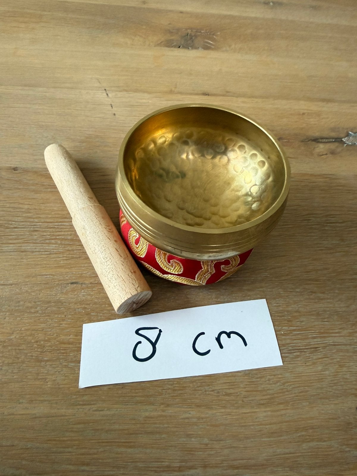 Mooie klankschaal 8 cm doorsnee, Ophalen of Verzenden, Zo goed als nieuw