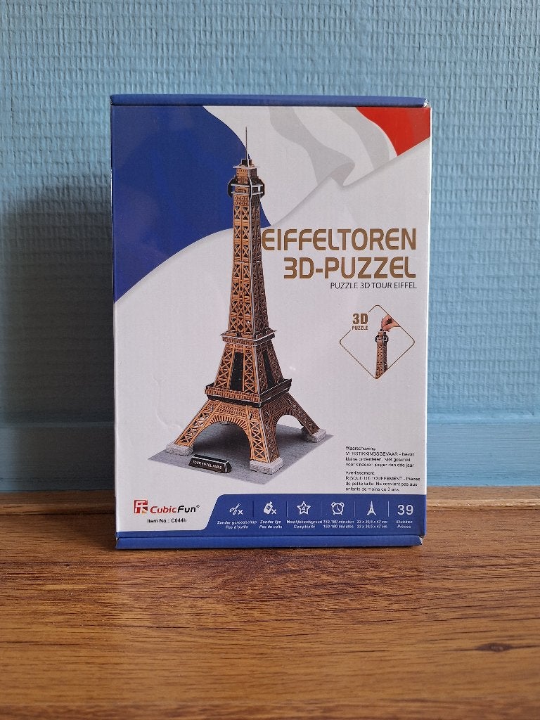 Eiffeltoren 3D-Puzzel, Ophalen of Verzenden, Minder dan 500 stukjes, Nieuw, Rubik's of 3D-puzzel