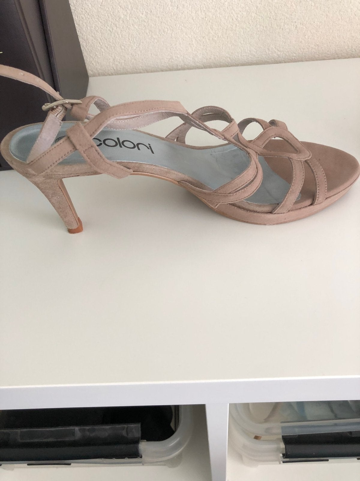 Schoenen maat 41 nauwelijks gedragen, Verzenden, Zo goed als nieuw, Beige, Sandalen of Muiltjes