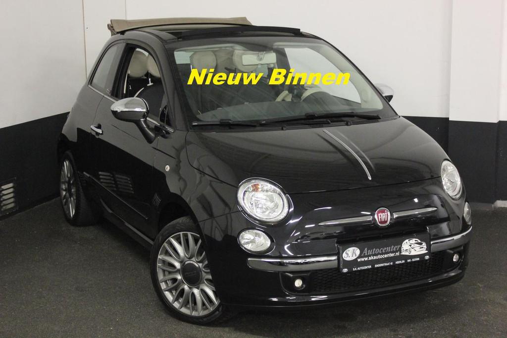 Fiat 500C 1.2*CABRIO*FACELIFT*CLIMA*NAVI*PARK*LEER*EXCL, Euro 5, Gebruikt, 4 cilinders, 4 stoelen