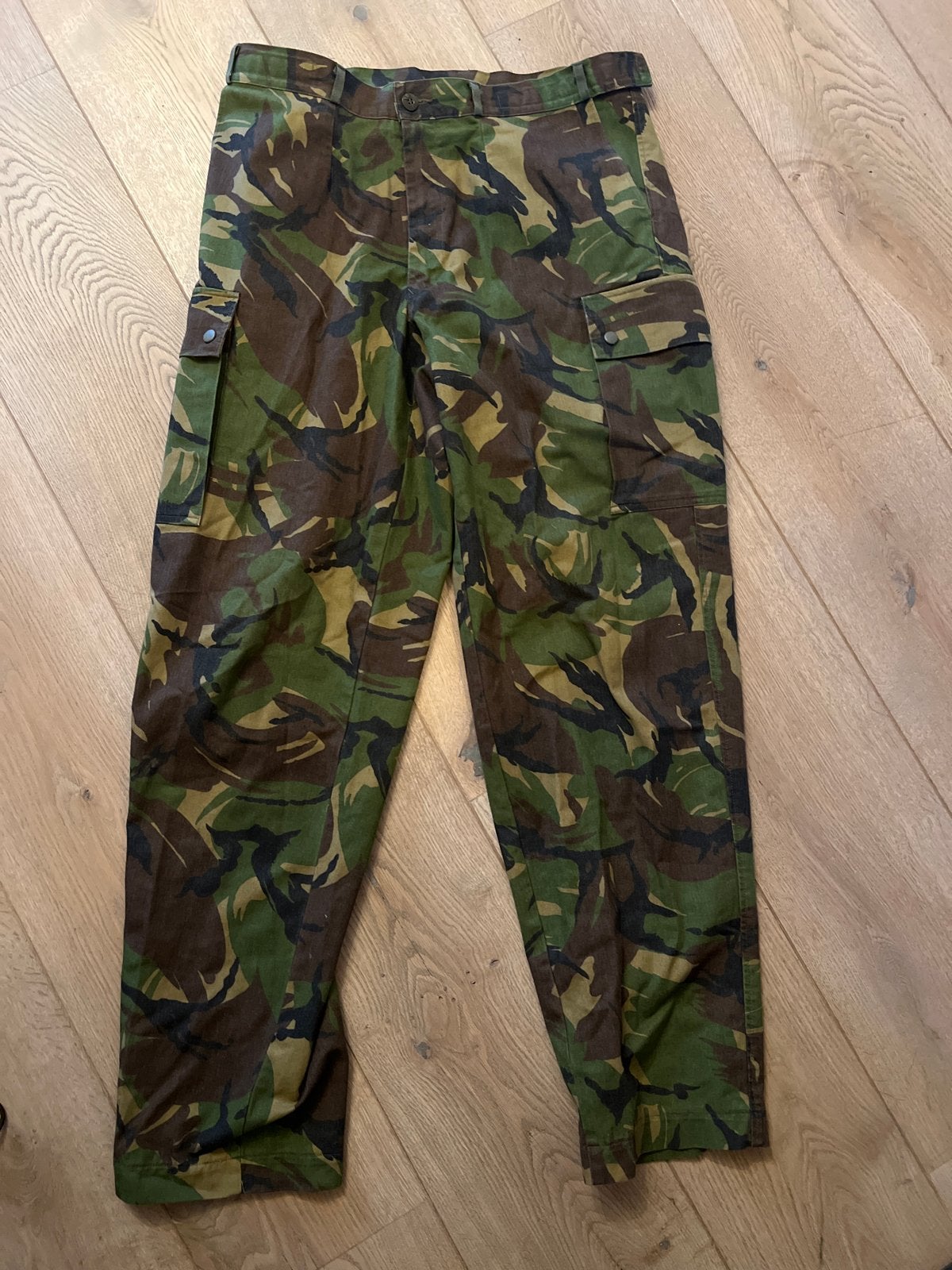 Woodland Gevechtsbroek Koninklijke Landmacht Jaren '90, Kleding | Heren, Ophalen of Verzenden, Zo goed als nieuw, Overige maten