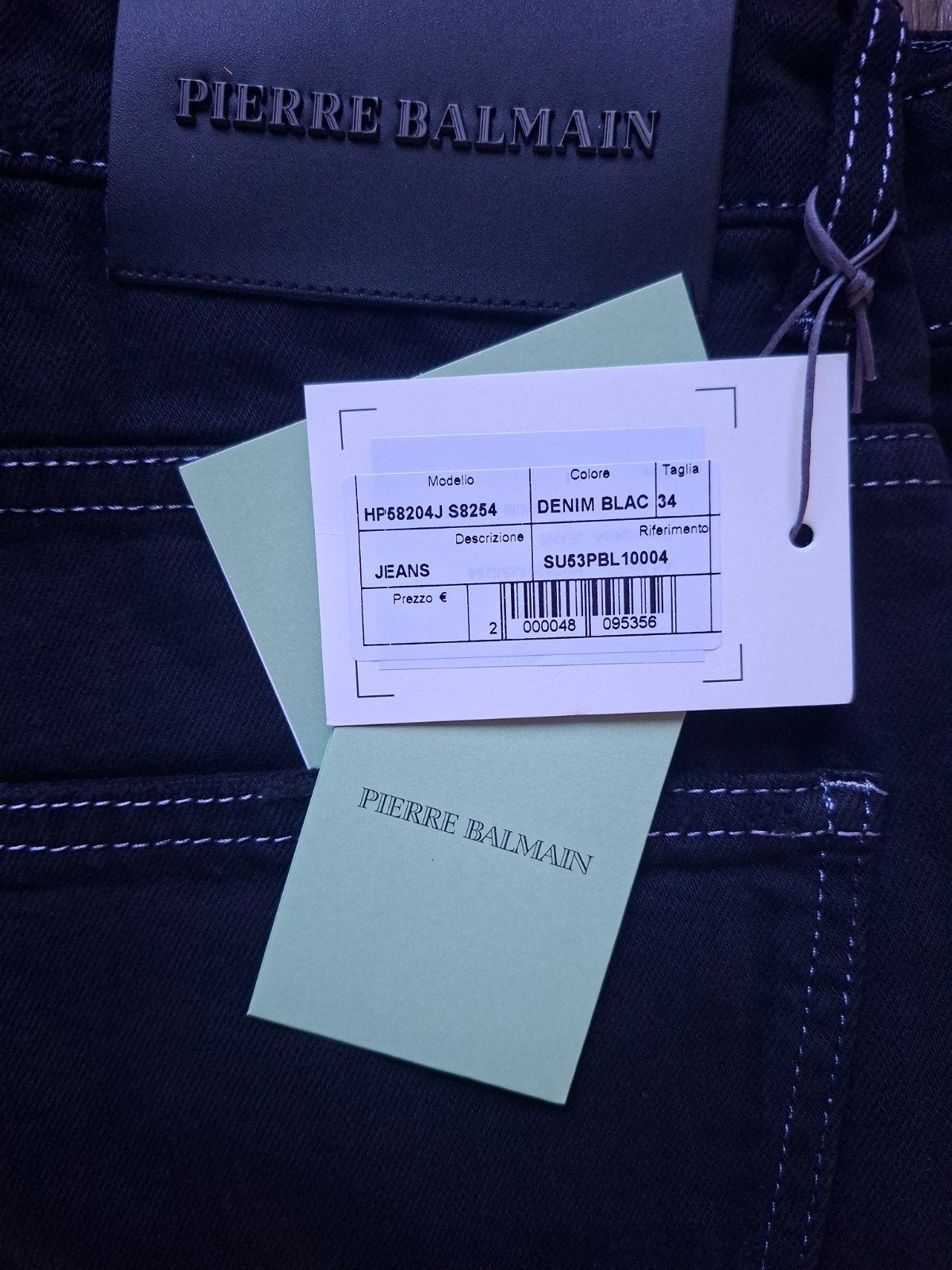 PIERRE BALMAIN jeans maat 34, PIERRE BALMAIN, Zwart, Nieuw, Ophalen of Verzenden