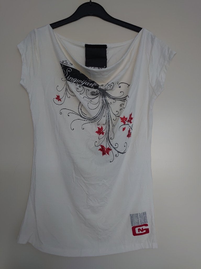 shirt met waterval-hals Singwijan maat S, Singwijan, Verzenden, Beige, Nieuw
