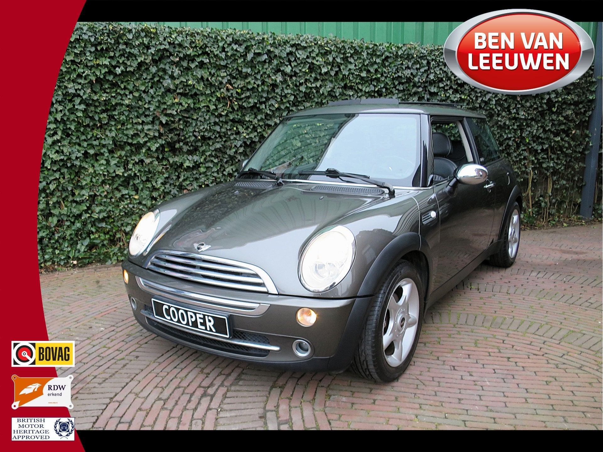 MINI Cooper 1.6 Park Lane R50 met Pano.dak, Leer, PDC, Clima, Auto's, 15 km/l, Gebruikt, Huisgarantie, 4 cilinders
