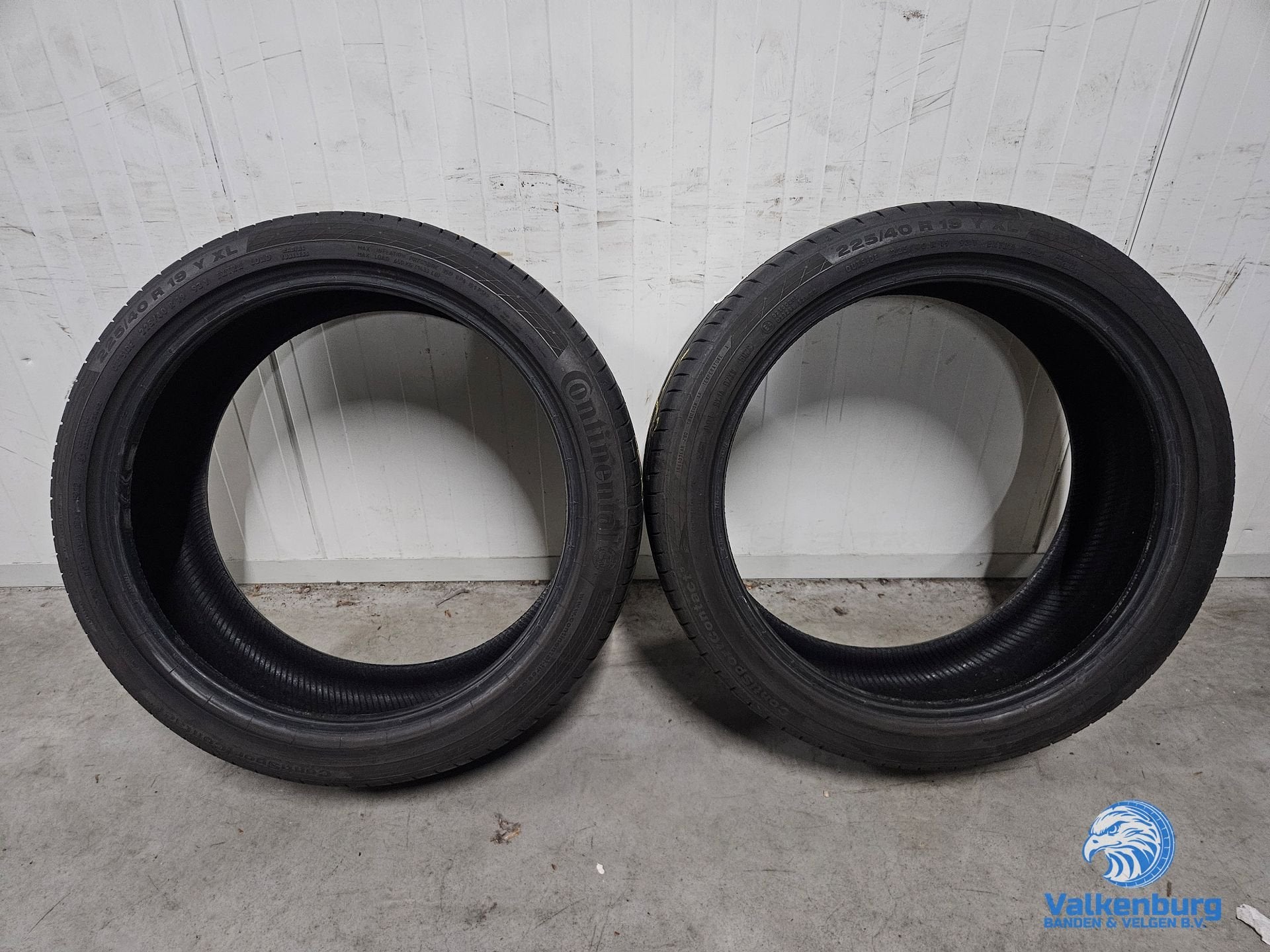 6-7mm! Zomerbanden 225/40R19 Continental ContiSportContact 5, Auto-onderdelen, Banden en Velgen, 19 inch, Gebruikt, -, -