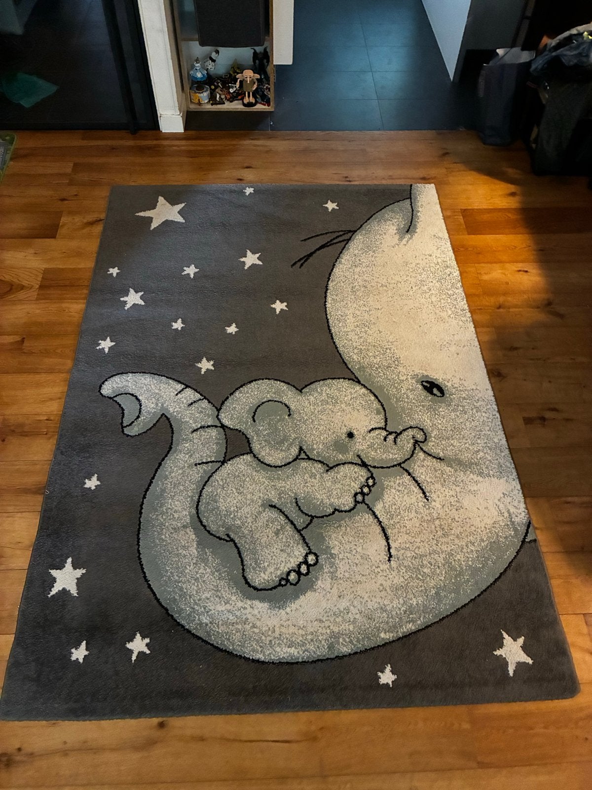 Kids Vloerkleed Olifant 230 cm x 160 cm, Ophalen, 150 tot 200 cm, 200 cm of meer, Zo goed als nieuw