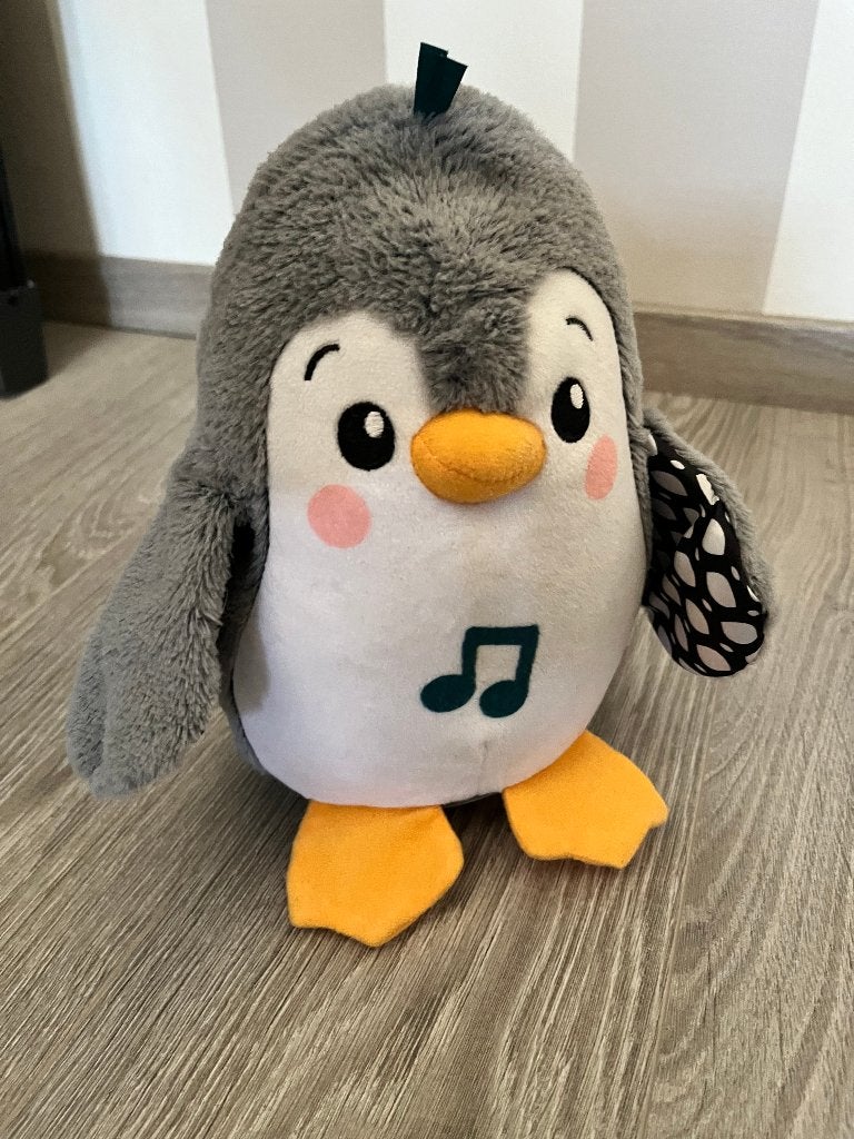 Fisher Price flap & wobble pinguin, Ophalen, Zo goed als nieuw, Speelset, Met geluid