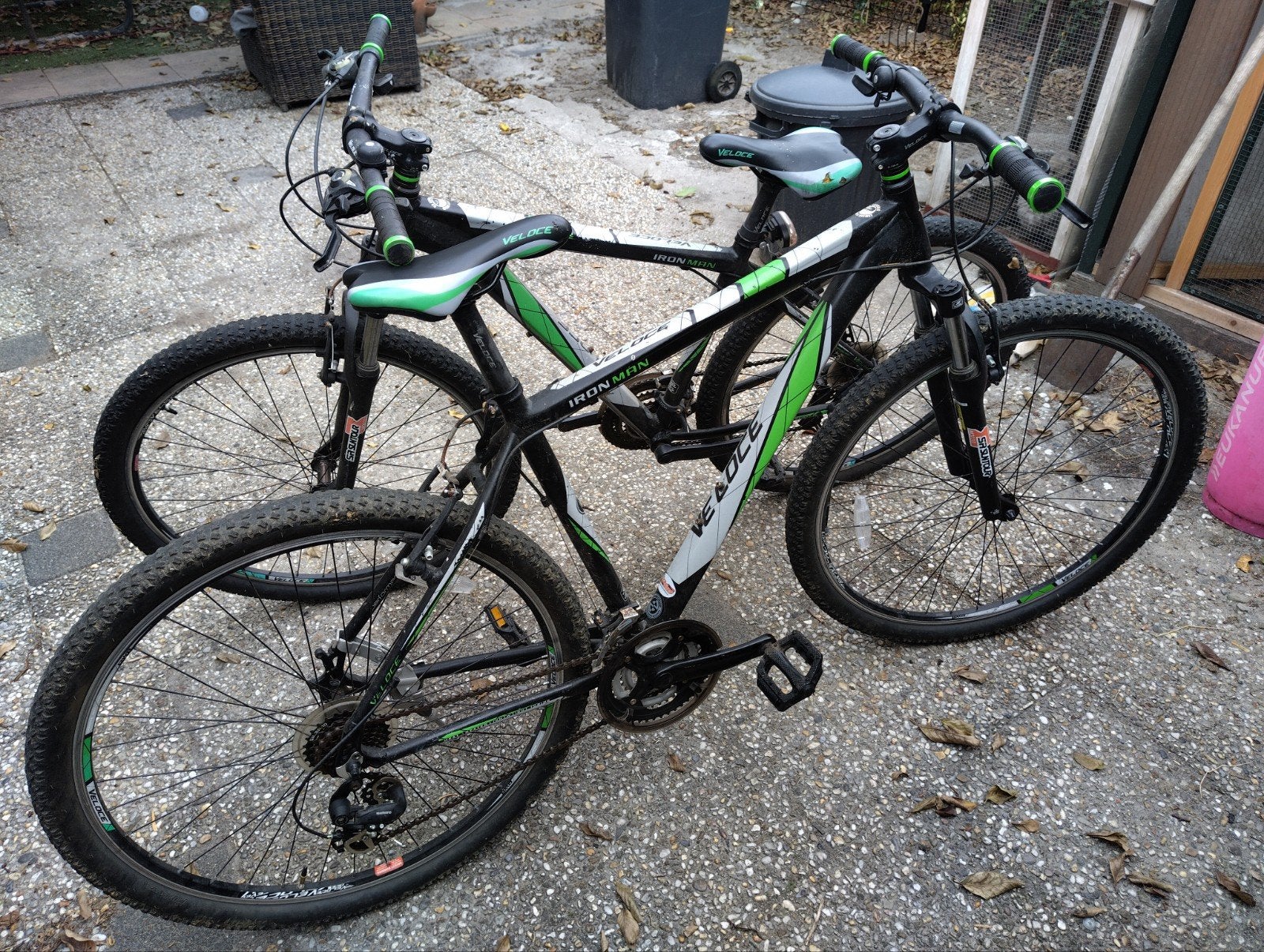 2 mountaine bikes maat M en L, Gebruikt, Hardtail, Velgrem, 45 tot 49 cm