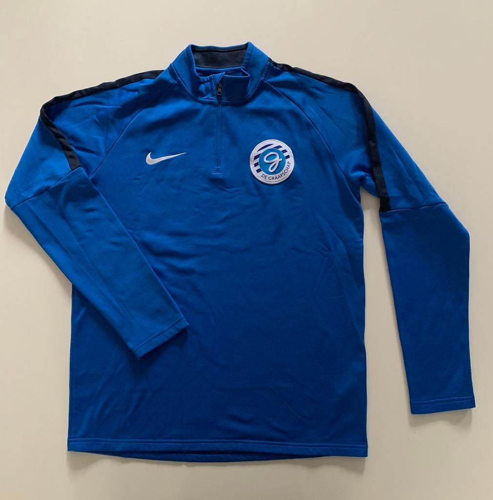 Trui met Graafschap logo Nike M, Kleding | Heren, Ophalen of Verzenden, Zo goed als nieuw, Blauw, Overige typen