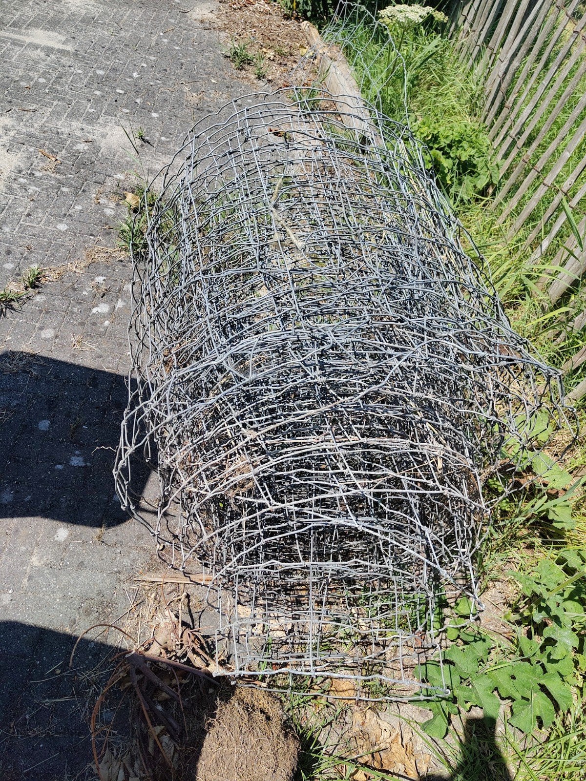 Gebruikt ijzeren schapenhek, ruim 30 meter, Tuin en Terras, Ophalen