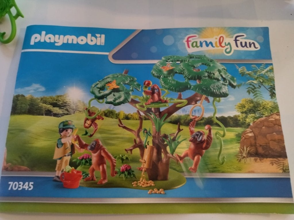 Playmobil:Family Fun Oerang-Oetans - 70345 leuke set, Kinderen en Baby's, Complete set, Overige typen, Zo goed als nieuw, Family fun