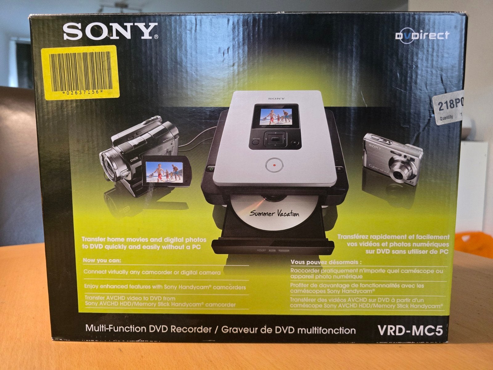 Sony VRD-MC5 multi-function DVD recorder, Ophalen of Verzenden, Gebruikt, Dvd-recorder, Sony