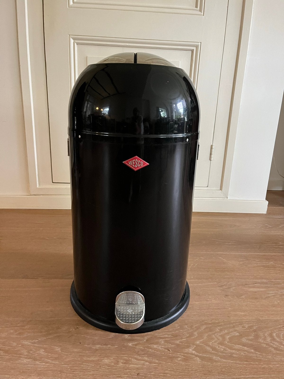 Wesco Kickmaster pedaalemmer zwart 38 liter, Ophalen, Gebruikt, Metaal